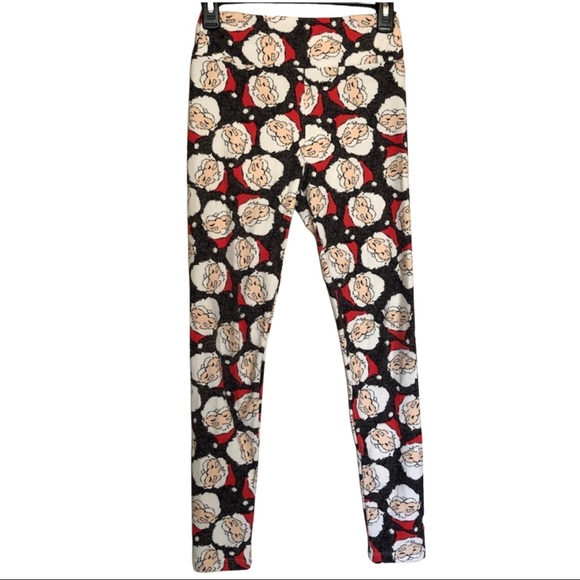 LuLaRoe Pants - 🎁🎄HP🎄🎁 LuLaRoe Christmas Santa Leggings - OS